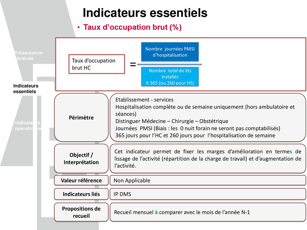 Gestion Des Lits Fiches Indicateurs Ppt T L Charger